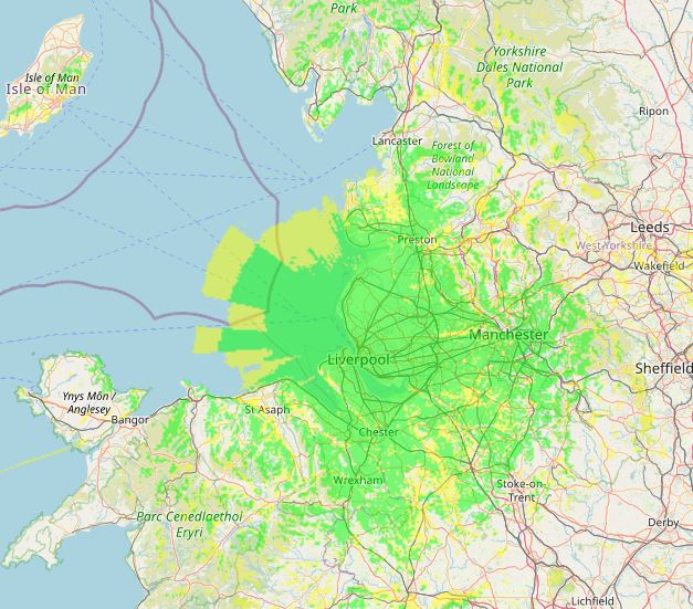 MB7IRX 4m Gateway Coverage Prediction